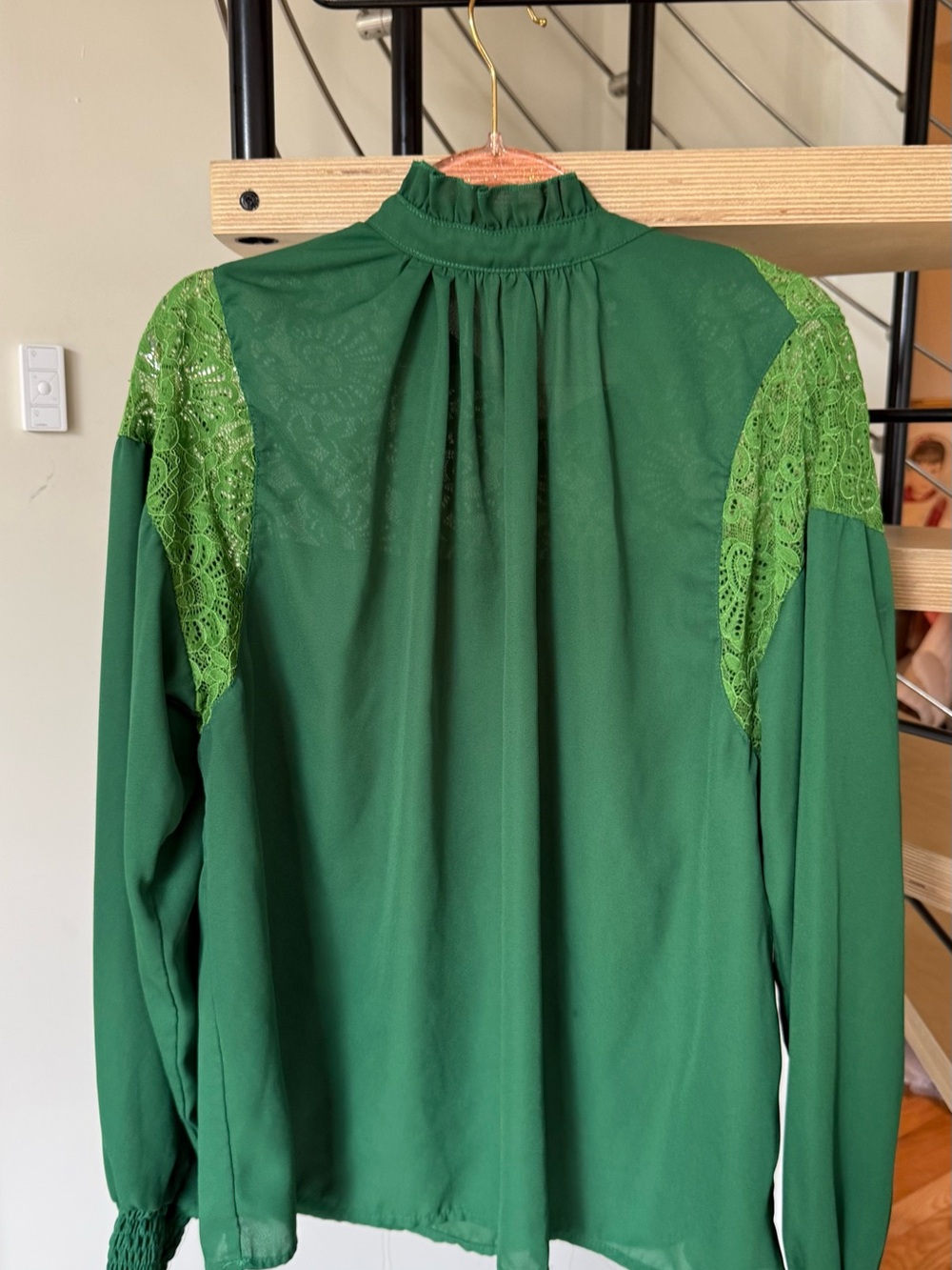 Green Lace Top - Bright Green